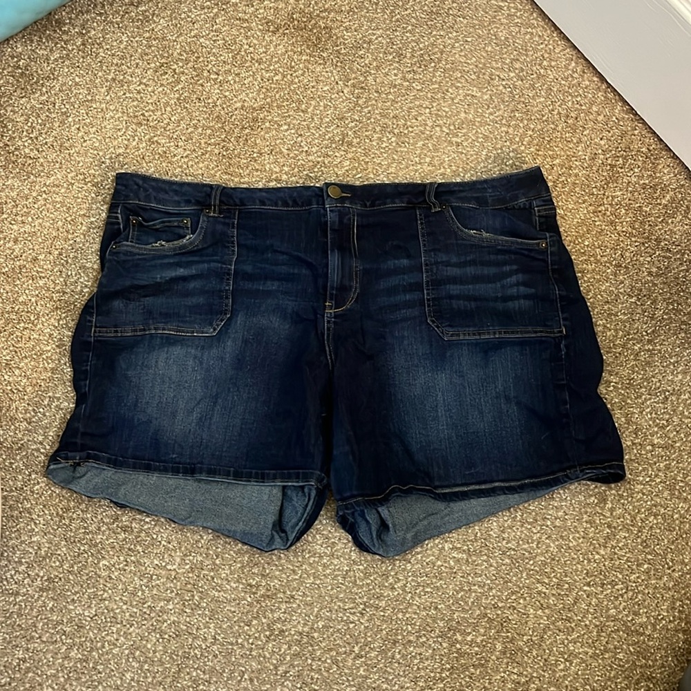 LANE BRYANT Jean Shorts
